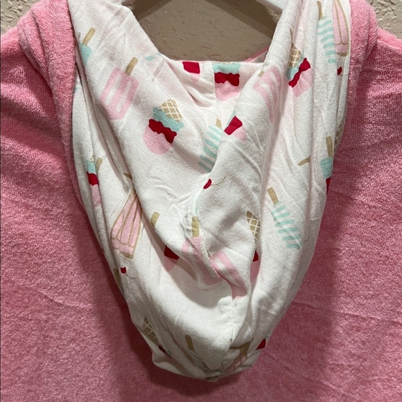 Kickee Pants Terry Front Zip After Swim with printed lined hood size Small 6/8 - Picture 4 of 5